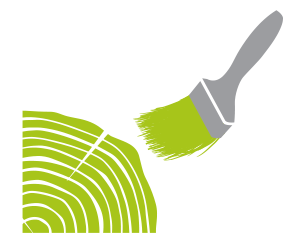 Oberfläche Holzfenster deckend