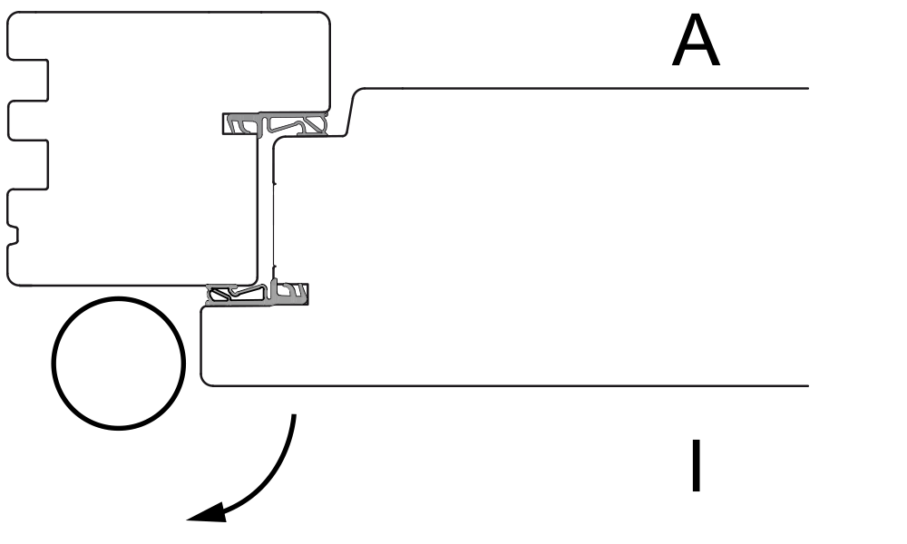 Holz-Aluminium Tür Blendrahmen Türblatt