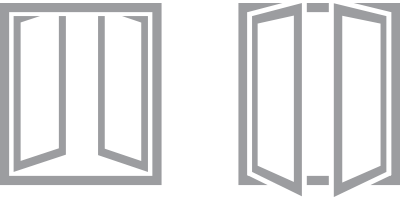 zewifarbige Holz Fenster