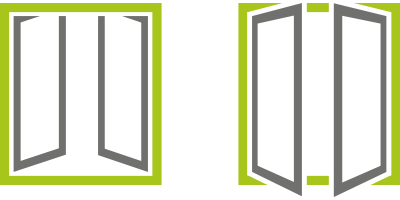 zewifarbige Holz Fenster