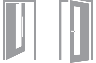 zewifarbige Holz Haustüren